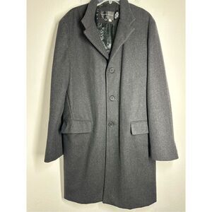 Greenlander Men’s Wool Blend Coat Size XL Dark Gray